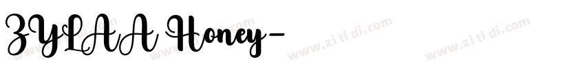 ZYLAA Honey字体转换